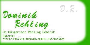 dominik rehling business card